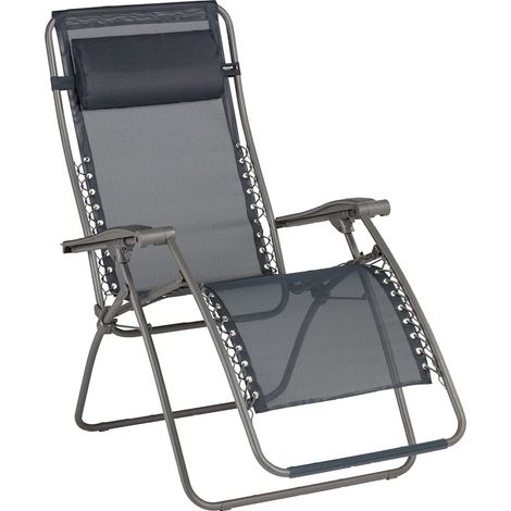 Lafuma Mobilier RELAXE RSXA, Struttura in Acciaio Ale (Alto Limite Elastico), Fonte, 88 x 68 x 115 cm (1/4)