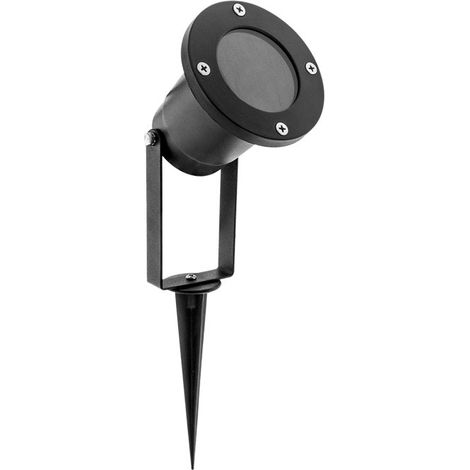 Pincho de Exterior Jasmim IP65 1xGU10 Al.35xD.10cm Negro