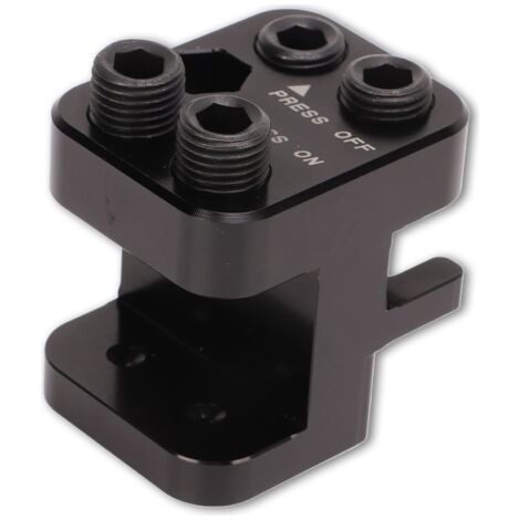 BUNTHAUS Outil de presse pour maillon principal de chaîne de moto/quad, en aluminium usiné anodisé noir, de remplacement pour chaînes 520, 525 et 530. (1/5)