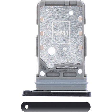 Vassoio per scheda SIM per Samsung Galaxy S21, nero (1/2)