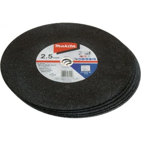 CONFEZIONE 5 DISCHI TAGLIO METALLO MAKITA D.355mm X 2,5mm B-49448-5