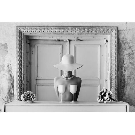 Tableau sur toile mode féminine 65x97 cm - Impression sur Toile Murale Décorative - Image imprimée en HD sur Toile - Toile sur Châssis en Bois FSC - Fabriqué en France
