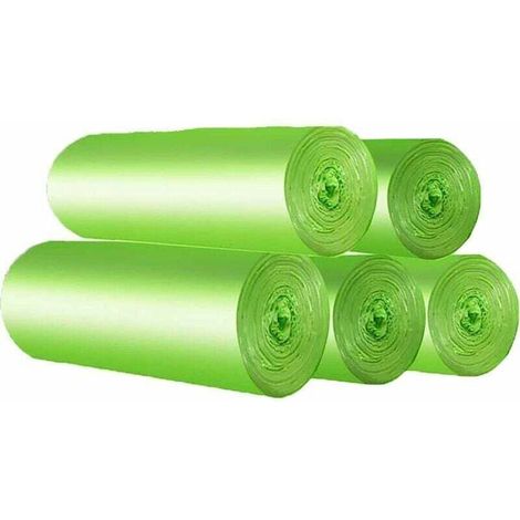 Enowelir Sacs Poubelles Compostables 30 Litres Lot de 100 Indéchirables pour Déchets Alimentaires Cuisine Biodégradables en Amidon de Maïs (1/5)