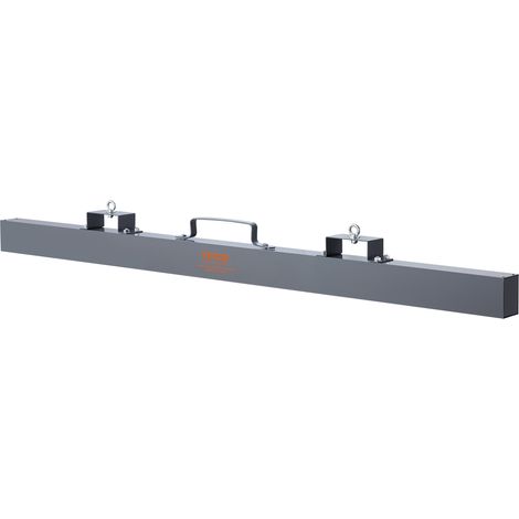 VEVOR Escoba Magnetica Colgante para Carretilla Elevadora Fuerza Magnetica de 47,6 kg Barredora Magnetica 1830x77x200 mm Recogedor Magnetico Antioxidante para Chatarra de Metal Taller Garaje Patio