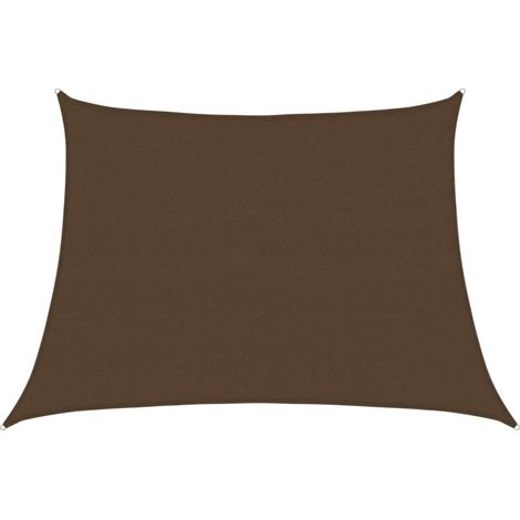 Maison Exclusive - Vela Parasole 160 g/m² Marrone 4/5x3 m in HDPE