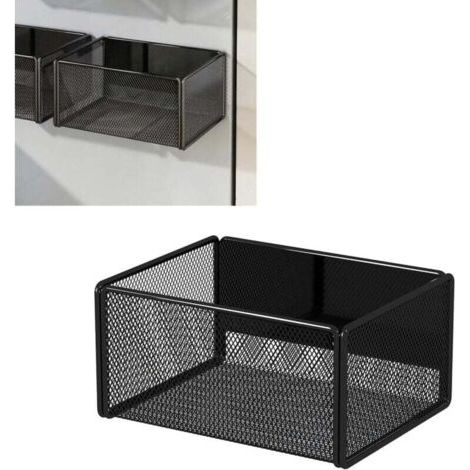 Lot de 2 étagères à épices magnétiques, gain de place, sans perçage, organisateur de réfrigérateur, étagère de cuisine murale (1/4)
