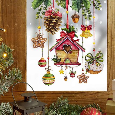 Décorations de Noël, stickers muraux, stickers pour fenêtres (1/5)