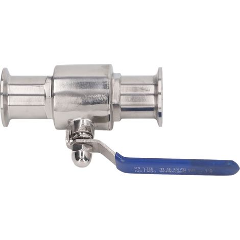 Vanne à bille à dégagement rapide en acier inoxydable 304, vanne à bille sanitaire, vanne à bille à ouverture rapide, vanne à bille à mandrin, vanne à dégagement rapide, diamètre extérieur 25 mm (1/5)