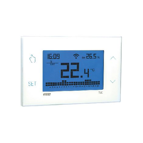CRONOTERMOSTATO TUO WIFI LITE SETTIMANALE TOUCH SCREEN- Bianco- VEMER- pezzi 1