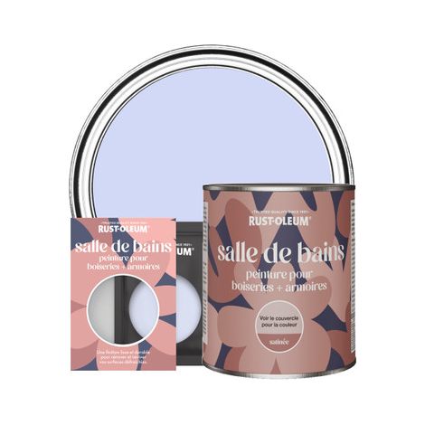 Peinture pour Boiseries & Armoires de Salle de Bains, Finition Satinée - Sirène (1/2)