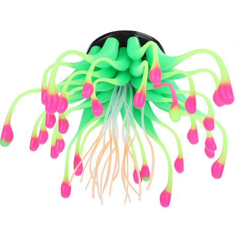 Corail artificiel en silicone, plante aquatique simulée, décoration pour aquarium, ornement vert (1/5)