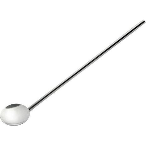 Cuillère - Chevalier Diffusion - Carte de 2 pailles - Argenté - Inox - 19 cm