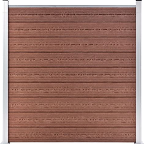 Maison Exclusive - WPC Zaun-Set 2 Quadrate + 1 Schräge 446x186 cm