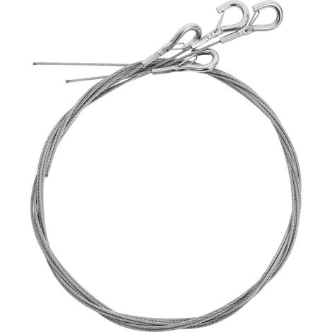 Kit de 4 fils suspension pour tableaux en acier inoxydable avec (1/5)