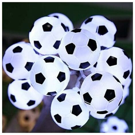 10LEDs Ballons de Football Guirlandes Lumineuses LED Fairy Light, Alimenté par Pile, Chambres à Coucher Fête à la Maison Noël Décoratif Football Fairy Lights (1/4)