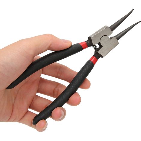 Pince à circlips externe droite en acier au carbone avec anneau de retenue multifonctionnel en caoutchouc SK-112-7D 175 mm 1,6 mm (1/5)