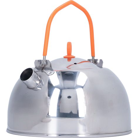Bouilloire Camping Inox 304 Mini Théière Portable Isolante Antidérapante pour Randonnée Pêche Café en Plein Air