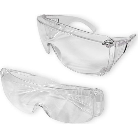 Lot de 2 lunettes surlunettes de securite de protection