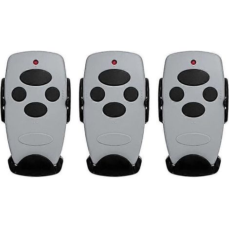 Lot de 3 télécommandes DOORHAN pour portail de garage 433 MHz, compatibles avec les émetteurs DOORHAN 2PRO et 4PRO. Porte-clés DOORHAN pour barrière. (1/5)