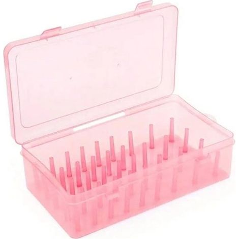 1 Scatola porta aghi e filo 23,7 × 13,7 × 6,6 cm Scatola portaoggetti portatile per materiali per lavori creativi per 42 fili da cucito per una stanza da cucito ordinata, Z (1/5)