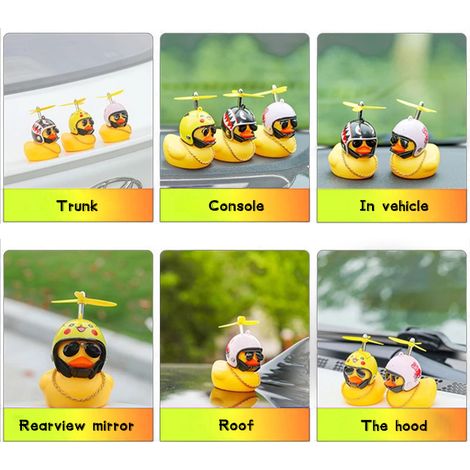 [Yue Xinghui] Miniatur-Gelbe-Ente-Autodekoration (Lebhafte und leuchtende Turbo-Ente) (Keine Urheberrechtsverletzung, die deutsche Website vermeidet den Begriff "Fahrradlicht") (1/3)