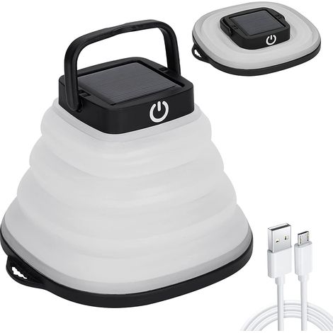 MINKUROW Lanterna Da Campeggio, Lampada A Led Ad Energia Solare Lanterna A Led Pieghevole Lampada Da Campeggio 3 Modalità Di Regolazione Torcia Lampada Da Campeggio Per Casa Campeggio Escursionismo Pe (1/5)