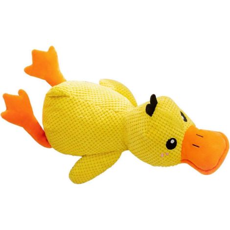 Canard apaisant Mellow Dog, jouet canard apaisant pour chien, jouet canard jaune pour chiots et petits chiens d'intérieur-32cmx20cm (1/5)