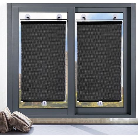 Confezione singola, 40 x 125 cm, oscurante regolabile, non richiede foratura, tenda a rullo oscurante con ventose, portatile, facile da installare (1/5)