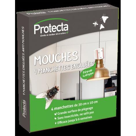 Mouches Etui 4 Manchettes Adhesives - Protecta in italiano si traduce come: Mouches Etui 4 Manichette Adesive - Protecta
