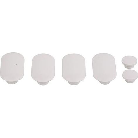 Geberit – Ensemble de coussins pour siège WC – Accessoire de fixation pour abattant – Lot de 6 pièces – Couleur gris