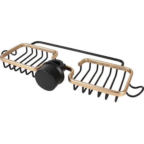Égouttoir à savon, panier de rangement, support de robinet en aluminium, égouttoir multifonction pour évier, emplacement pour éponge (1/5)