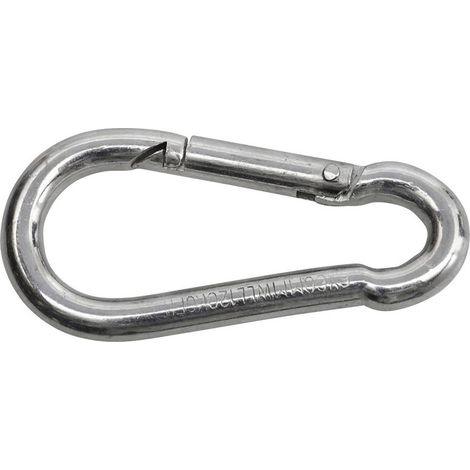 SWG 680 154 860 75 Mousqueton de pompier En acier galvanisé, zingué (L x l) 60 mm x 6 mm (1/2)
