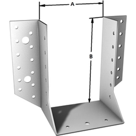 Innenhaken für Holzkonstruktionen, 80x80x2mm (1/2)