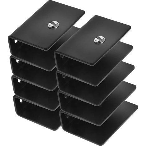 Lot de 8 pinces en acier inoxydable pour miroirs sans cadre (1/5)