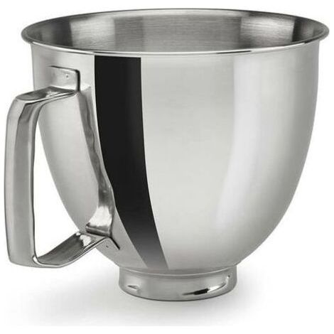 KitchenAid Kaishanyi Stainless Steel Mixing Bowl, Cooking Machine Attachment K5THSBP for 5 Quart with Handle (1/4)
