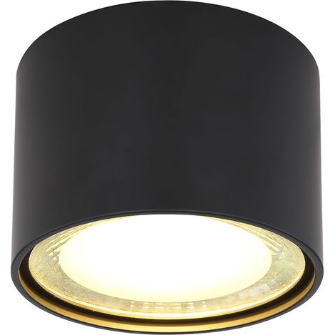 Globo - deckenleuchte - Serena - schwarz - metall - Ø 11cm - LED