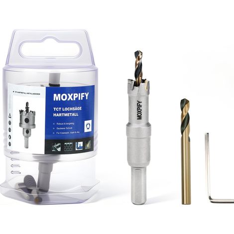 Scie-cloche TCT en carbure de tungstène, 14 mm, foret à métaux pour acier inoxydable et acier (1/5)