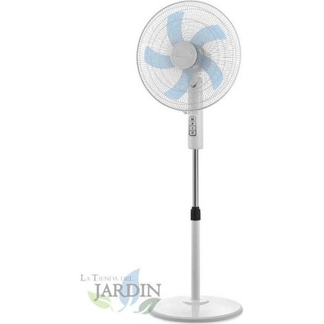 Ventilateur sur pied oscillant multi-orientable, 3 vitesses, 45 W, 128 cm, Orbegozo SF1040