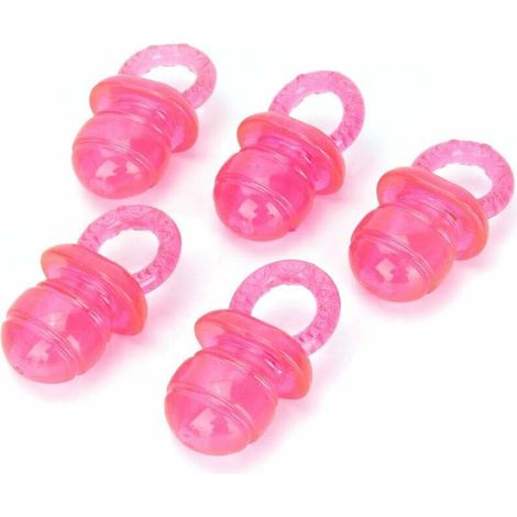 Dog Chew Toys, 5 pcs Puppy Teeth Chew Toys Pacifier Shaped Dog Teeth Training Toys (Pink) (1/5)