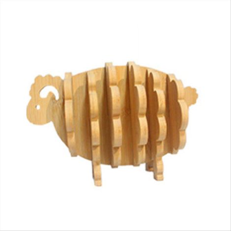 Bois Tray bois Saucer pot de fleur Tray Cup coussin dessous de verre Plate cuisine Plate dessous de verre Coffee (1/5)