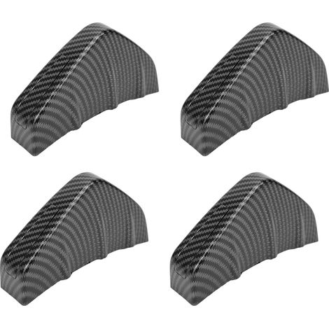 Aileron arrière universel aileron requin becquet bas de pare-chocs diffuseur lèvre splitter avec fixation couleur fibre de carbone (1/5)