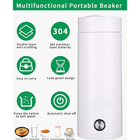 Bouilloire Voyage 450 ml, Inox, Arrêt Auto (1/4)