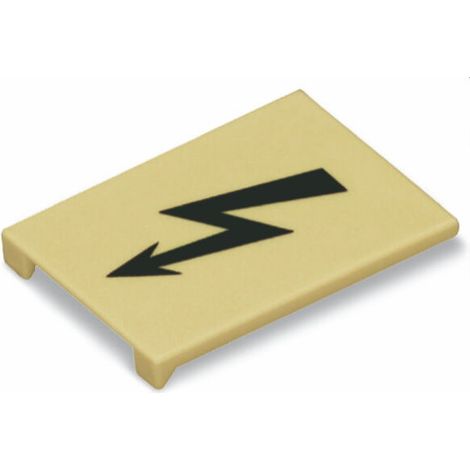 WAGO Warnabdeckung 285-420 mit schwarzen Blitz