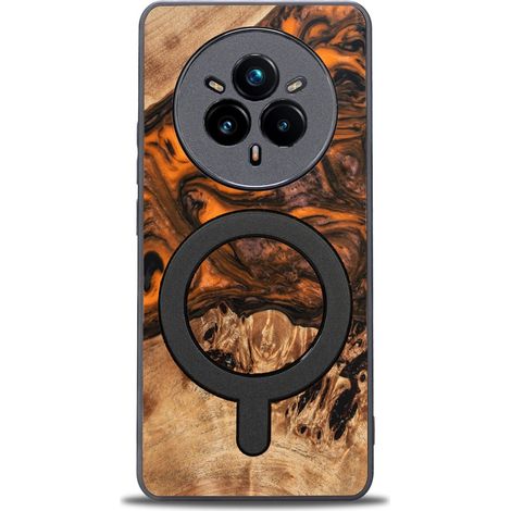 Custodia Bewood Unique per Realme 14 Pro Plus 5G - Arancione con MagSafe (1/3)
