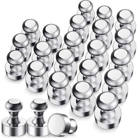 Aimant Puissant, N52 Aimants en avec Boîte de Rangement, 12x16mm Aimant Frigo Extrêmement Puissant pour Tableau Noir, Plaque Magnétique, Réfrigérateur -Mini Aimant Portable (24 Pièces)