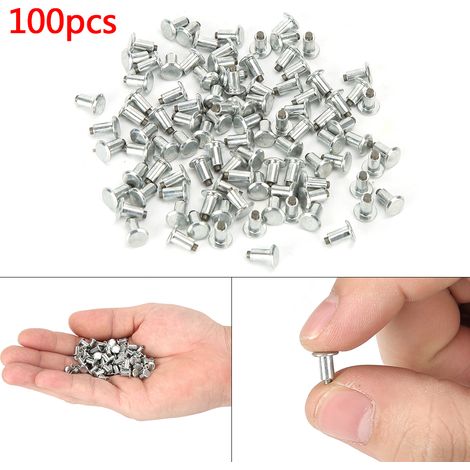 Pneu Vis Anti Dérapage 100 Pièces 6,5mm 0,3in Clous pour Voiture Moto Quad SSV (JX6.5-8-1) (1/5)