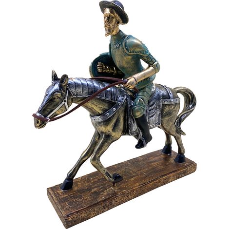 Signes Grimalt Don Quijote auf Pferd Verschiedene graue Personenfigur 25x26x8cm