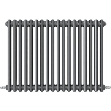 Acezanble Horizontal Traditional Cast Iron Style Radiator 600x830mm 2 Column Anthracite