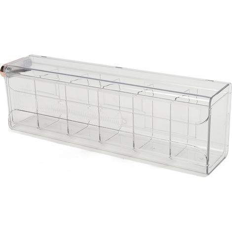 Boîtes de rangement pour sous-vêtements transparentes et amovibles, fixées au mur, robustes et polyvalentes, avec séparateurs pour chaussettes, tiroirs et placards. (1/5)