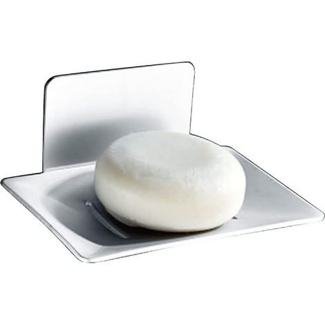 Porte-savon en aluminium - Fixation murale adhésive sans perçage - Pour salle de bain, douche, cuisine (1/5)